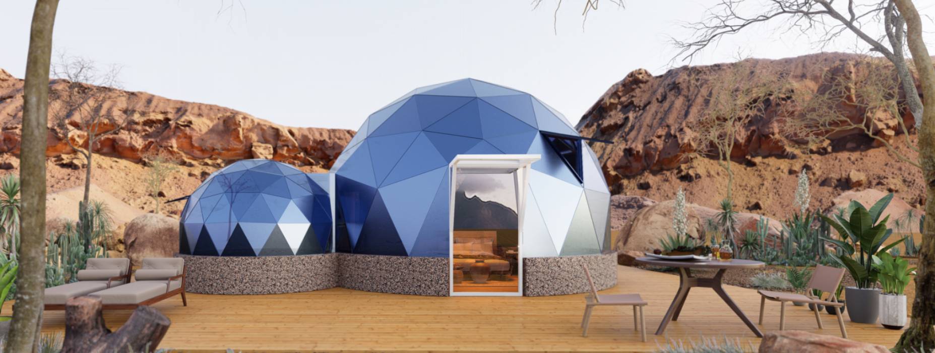 白银球形智能光伏玻璃星空房